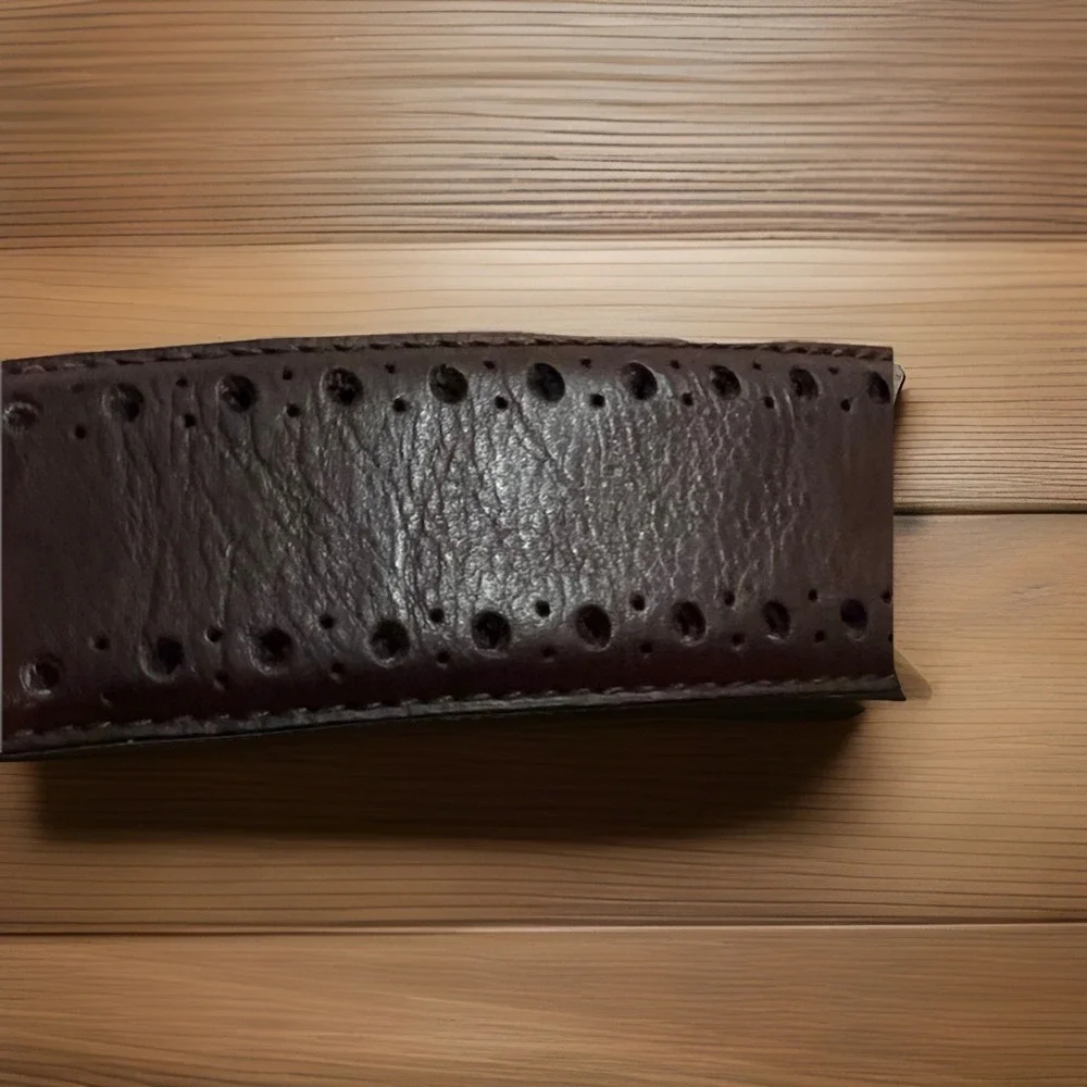 Cole Haan Men's Belt Size 42 Brown Silver Buckle Never‎ Worn No Tags